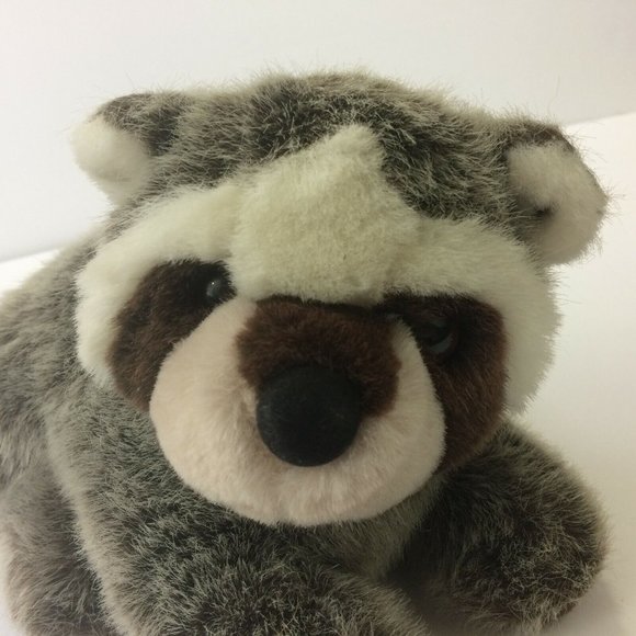 Douglas Cuddle Toys Raccoon Plush 10" Stuffed Animal Toy Realistic Laying Toy - Picture 5 of 9
